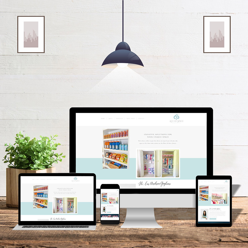 Ace of Space website design